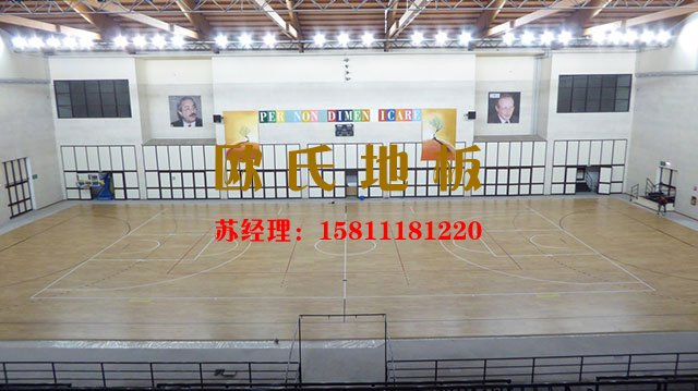 室內(nèi)籃球館專用運(yùn)動木地板價格——?dú)W氏舞臺木地板